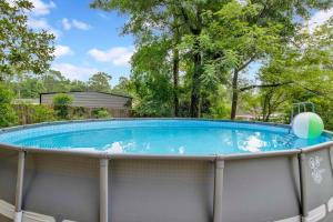 a swimming pool with a tennis ball on top of it at 20 Mins to Downtown - Relaxing Rambler in Mobile