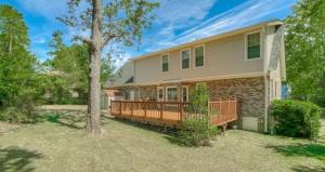 Bygningen som feriehuset ligger i