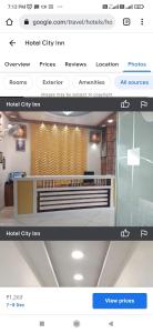 Seite einer Website mit Bild einer Synagoge in der Unterkunft Hotel City inn in Gaya
