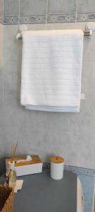 a towel hanging above a toilet in a bathroom at Margot's House Rho in Rho +72 photos