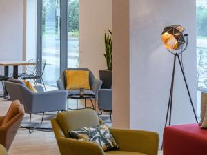 Posezení v ubytování ibis Styles Magdeburg
