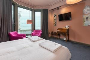 Кровать или кровати в номере ART B&B