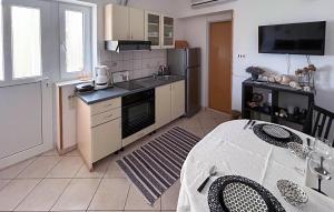 Kuchyň nebo kuchyňský kout v ubytování Amazing Apartment In Jesenice With Wifi