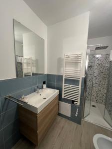 Koupelna v ubytování Zenia Rooms