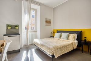 Posteľ alebo postele v izbe v ubytovaní Clausim Domus: new brightful flat next to the Vatican