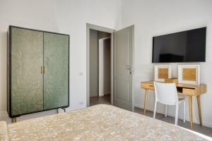 Posteľ alebo postele v izbe v ubytovaní Clausim Domus: new brightful flat next to the Vatican