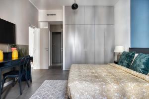 Posteľ alebo postele v izbe v ubytovaní Clausim Domus: new brightful flat next to the Vatican