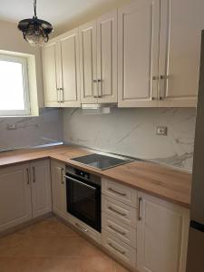 Η κουζίνα ή μικρή κουζίνα στο ApartamentAgolliTirana +19 φωτογραφίες