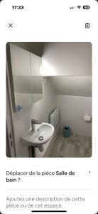 Ένα μπάνιο στο Studio Douche WC Cuisine, 10km de Paris, 2km métro