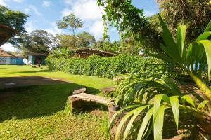 A garden outside Hostel e Camping Jardim da Mata
