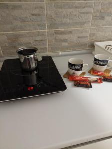 Příslušenství pro přípravu čaje a kávy v ubytování Sobe Tanja