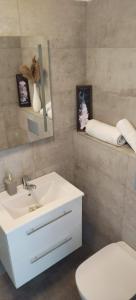 Kúpeľňa v ubytovaní Penzion Axiom