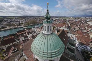 Utsikt over Solothurn, enten fra hotellet eller fra et annet sted