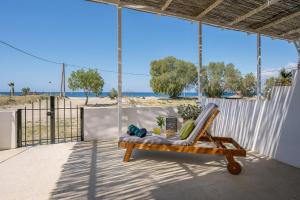 Balkón alebo terasa v ubytovaní Paximadia - beach front