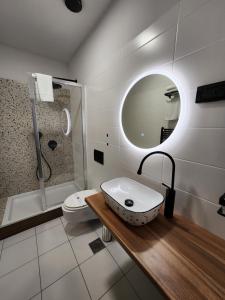 Koupelna v ubytování Hotel Amfiteatar