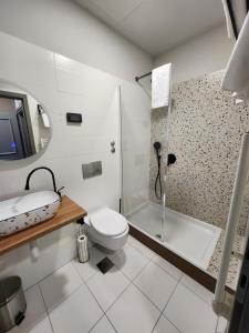 Koupelna v ubytování Hotel Amfiteatar