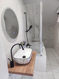 Koupelna v ubytování Hotel Amfiteatar