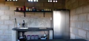 Nhà bếp/bếp nhỏ tại Pousada Tia Dina