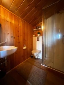 Ένα μπάνιο στο Hengifosslodge Skáldahús