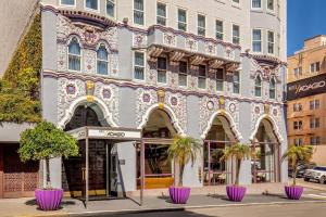 a building with purple flowers in front of it at Hotel Adagio, Autograph Collection in San Francisco