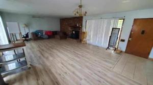 an empty living room with a wooden floor at Home in Santa Cruz in Santa Cruz