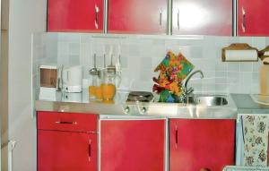 Dapur atau dapur kecil di Ferienwohnung Altenberg