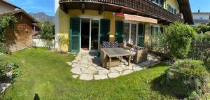 Zahrada ubytování Wohnung 5 mit Garten und sonniger Terrasse