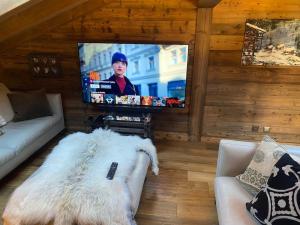 TV a/nebo společenská místnost v ubytování Penthouse spa access , 6 bedroom, 6 baths by Jolidi
