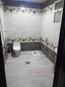 a bathroom with a toilet and a sink at سفانه in Unayzah