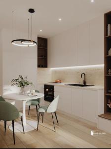 A cozinha ou cozinha compacta de e&n