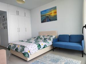 Ένα ή περισσότερα κρεβάτια σε δωμάτιο στο Abelia lüx residans +45 φωτογραφίες