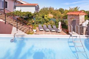 Πισίνα στο ή κοντά στο Ferienwohnung für 5 Personen ca 64 qm in Peresiji, Istrien Binnenland von Istrien