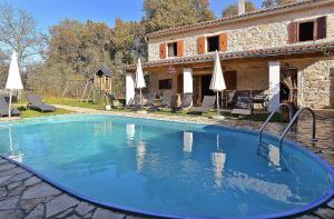 Bazén v ubytování Ferienhaus mit Privatpool für 10 Personen ca 160 qm in Batlug, Istrien Binnenland von Istrien nebo v jeho okolí