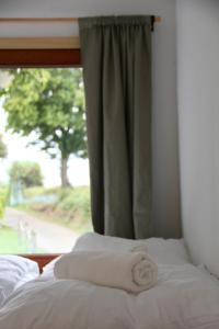 Marilyn - Glamping im Mercedes DüDo auf Camping Seeblick客房内的一张或多张床位
