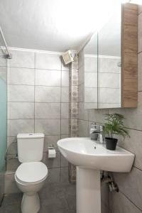 Ένα μπάνιο στο Cozy Luxury Apartment in Neos Kosmos