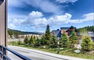 a view of a house from a balcony at French Street Retreat Walk Everywhere in Breckenridge