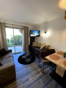 Ruang duduk di Appartement le Swing de Bacchus