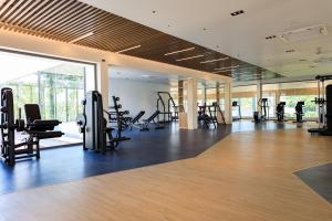 Fitness centrum a/nebo fitness zařízení v ubytování EASY TIME by MARALEINA