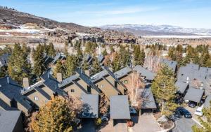an aerial view of a residential neighborhood with houses at Remodeled 4BR Close to Canyons Village and Skiing in Park City