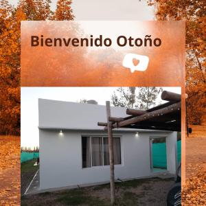 聖拉斐爾的住宿－Estancia la juana，一张房子的照片,上面写着“bnvimino ontario”这个词