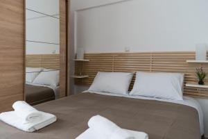 Postel nebo postele na pokoji v ubytování Platon Central Apartment