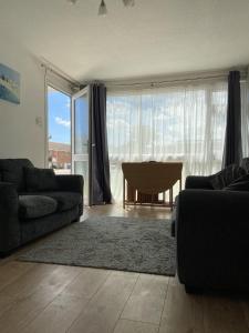 Χώρος καθιστικού στο Bermuda Chalet - Hemsby