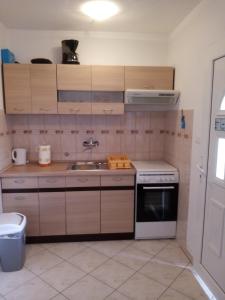Kuchyň nebo kuchyňský kout v ubytování Apartmani Vitković II Cres
