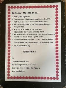 Sijil, anugerah, tanda atau dokumen lain yang dipamerkan di B & B Langagergaard
