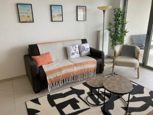 Posezení v ubytování Bel appartement avec vue sur la Baie d'Authie