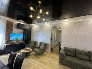 Χώρος καθιστικού στο Ios Guest House