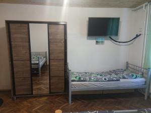Postel nebo postele na pokoji v ubytování Apartmán Modré z nebe