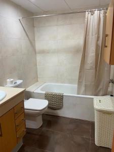 Koupelna v ubytování Apartamento Residencial Deltamar