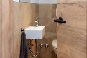Koupelna v ubytování Ferienwohnung Schäferhütte