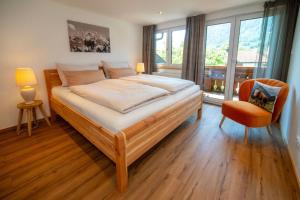 Postel nebo postele na pokoji v ubytování Ferienwohnung Schäferhütte